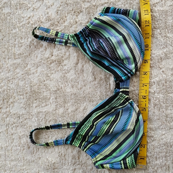 The Swimsuit Fit System Striped Underwire Bikini Top Large - Picture 6 of 11